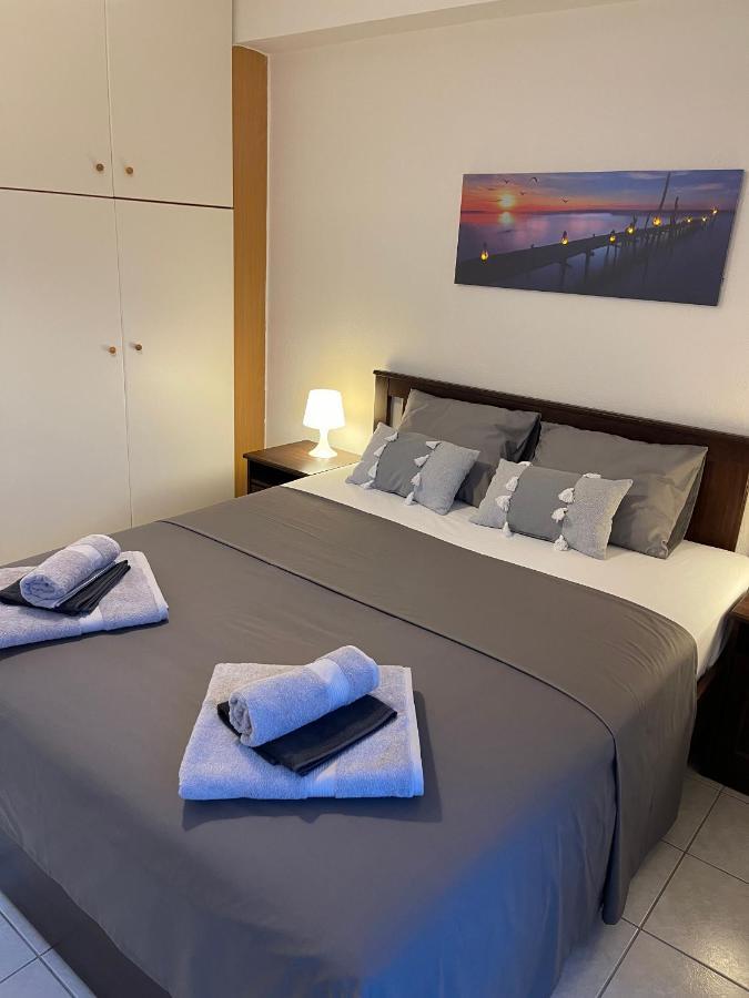 Strand Wohnung, Lux, Meerblick, Wifi, Klimaanlagen Агия Триас Екстериор снимка